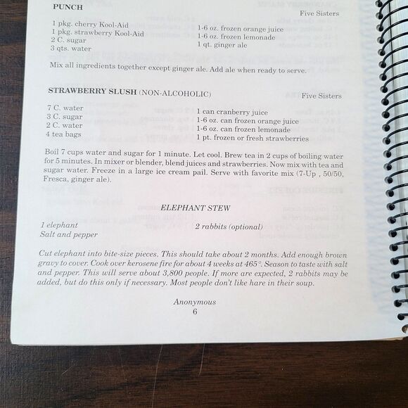 OOAK Community Fundraiser Vintage Spiral Bound Cookbook "Cooking For Gail" - Picture 4 of 10